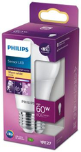 Philips: LED E27 Normal 60W Rörelsesensor 806lm