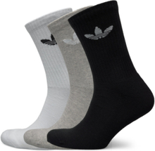 Trefoil Crew Sock Cushion 3 Pair Pack Sport Socks Regular Socks White Adidas Originals