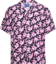 Jorluke Palma Aop Resort Shirt Ss Ln Tops Shirts Short-sleeved Pink Jack & J S