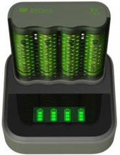 GP ReCyko Speed Battery Charger, M451 (USB) + Dock D451, incl. 4 x AA 2600 mAh Batteries