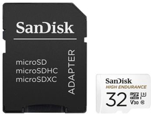 SANDISK MicroSDHC 32GB High Endurance med adapter