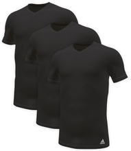 adidas 3P Active Flex Cotton V-Neck T-Shirt Schwarz Baumwolle Small Herren