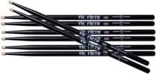 Vic Firth 5A Black 4-pack - American Classic Hickory