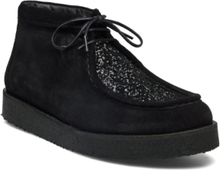 Shoes - Flat - With Lace Snøresko Flade Black ANGULUS