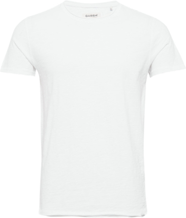 Konrad Slub S/S Tee T-shirts Short-sleeved Hvit Gabba*Betinget Tilbud
