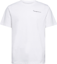 Regular Fit Knowledge Back Print T- Tops T-Kortærmet Skjorte White Knowledge Cotton Apparel