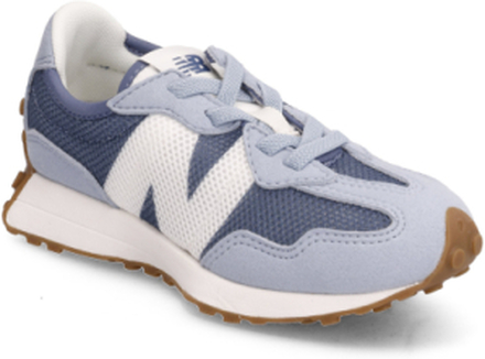 New Balance 327 Bungee Lace Lave Sneakers Blå New Balance*Betinget Tilbud