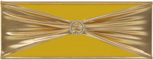 vidaXL Stolbånd 25 stk stretch med diamantsløyfe gull
