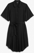 Midi shirt dress - Black