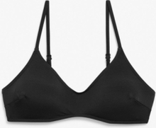 V-neck wire free bikini bra - Black