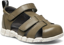 Sandals - Flat - Closed Toe - Shoes Summer Shoes Sandals Khaki Green ANGULUS