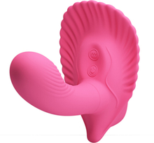 Fancy Clamshell G-Spot Vibrator - Light Pink