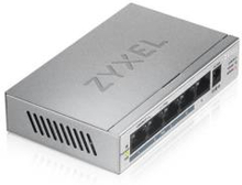 Zyxel GS1005-HP, 5 Port Gigabit PoE+ unmanaged desktop Switch, 4 x PoE, 60 Watt