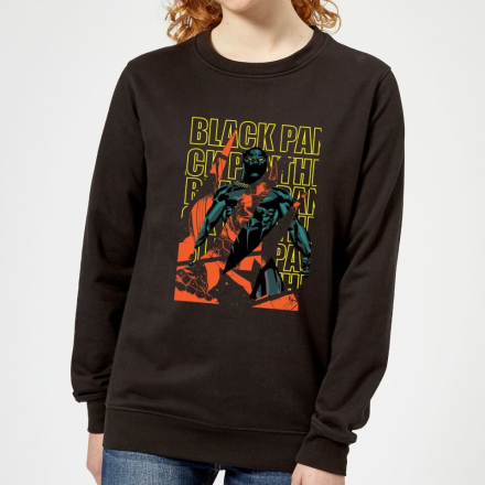 Marvel Avengers Black Panther Collage Women's Sweatshirt - Black - S