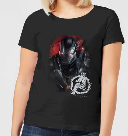 Avengers Endgame War Machine Brushed Women's T-Shirt - Black - L - Black