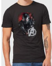 Avengers Endgame War Machine Brushed Men's T-Shirt - Black - S