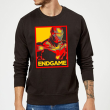 Avengers Endgame Iron Man Poster Sweatshirt - Black - S