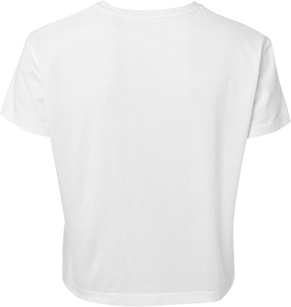 Justice League Flash Logo Women's Cropped T-Shirt - White - S
