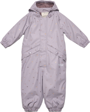 Thermo Rainsuit Aiko Outerwear Coveralls Rainwear Coveralls Purple Wheat