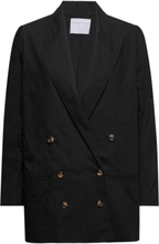 Poplin Suit Blazer Blazers Double Breasted Blazers Black Cathrine Hammel