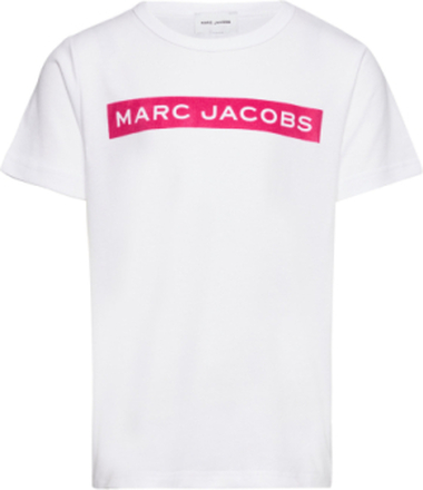 Short Sleeves Tee-Shirt Tops T-Kortærmet Skjorte White Little Marc Jacobs