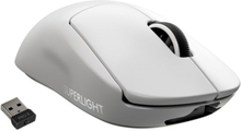 Logitech G Pro X Superlight Trådlös gaming-mus Vit