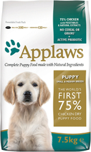 2,5 kg gratis! Applaws Hundefutter 7,5 kg - Kleine & Mittelgroße Rassen: Puppy Huhn