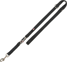 Trixie Premium Verlängerungsleine, schwarz - Grösse M–L: 2 m lang / 20 mm breit