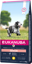 Sparpaket Eukanuba Mature & Senior 2 x 3 kg / 12 kg / 15 kg - Caring Senior Medium Breed Huhn 2 x 15 kg