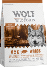 Zum Sonderpreis! Wolf of Wilderness Trockenfutter 2 x 1 kg - Oak Woods - Wildschwein