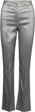 Jenny Elora Pants Bottoms Trousers Flared Silver Hosbjerg
