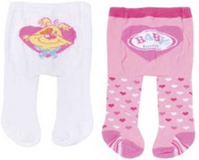 Dolly Moda maillots 2 stuks roze/wit 22 cm