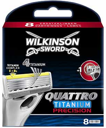 Wilkinson Quattro Titanium Precision scheermesjes 8 stuks