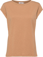 Cc Heart Basic T-Shirt T-shirts & Tops Short-sleeved Brun Coster Copenhagen*Betinget Tilbud