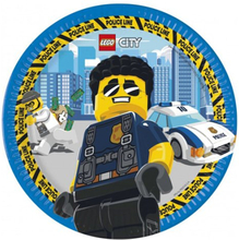 Papperstallrikar Lego City - 8-pack
