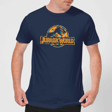 Jurassic Park Logo Tropical Men's T-Shirt - Navy - S - Navy