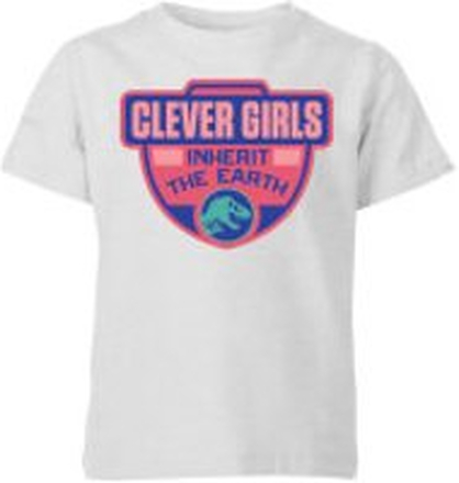 Jurassic Park Clever Girls Inherit The Earth Kids' T-Shirt - Grey - 5-6 Years