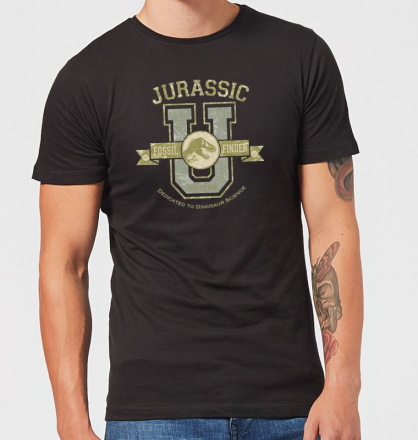 Jurassic Park Fossil Finder Men's T-Shirt - Black - XL