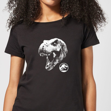 Jurassic Park T Rex Women's T-Shirt - Black - S