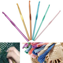 Set Of 6 3.5/4.0/5.0/5.5/6.0/6.5mm Crochet Hooks Set DIY Knitting Needles Kit