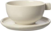 Teacup W Saucer Home Tableware Cups & Mugs Tea Cups Cream ERNST