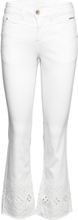 Cranalis Jeans - Shape Fit Bottoms Jeans Boot Cut White Cream