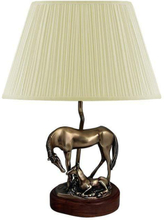 Lampfot med hästar