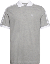 3-Stripe Polo Polos Short-sleeved Grå Adidas Originals*Betinget Tilbud