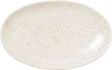 Broste Copenhagen Nordic Vanilla oval tallerken 22 x 13,6 cm