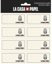 Etiketter La Casa De Papel 4 x 8 cm elfenbenhvid 16 stk