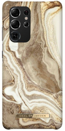 IDEAL OF SWEDEN Golden Sand Marble Mobildeksel for Galaxy S21 Ultra