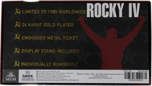 Rocky - 24K Gold Plated Fight Ticket Rocky V Drago