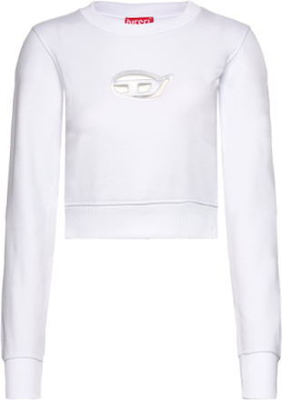 F-Slimmy-Od Sweat-Shirt Tops Sweatshirts & Hoodies Sweatshirts White Diesel