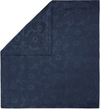 Unikko Jacquard Duvet Cover Home Textiles Bedtextiles Duvet Covers Navy Marimekko Home